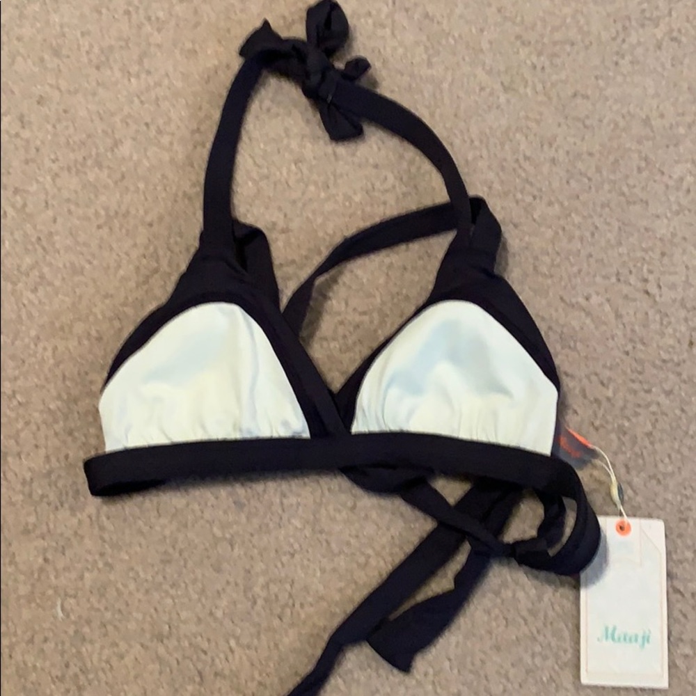 Maaji Reversible Checker Basin Bikini Top